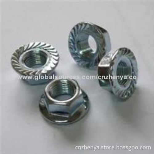 High-quality Flange Nuts from China, Made of SS200/SS201/SS202/SS304 Material